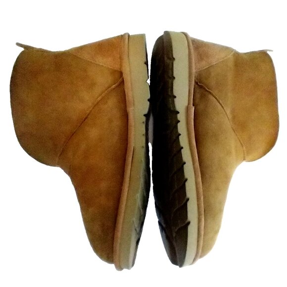 Cabelas Women's Boots Shearling Lined Suede Ankle Bootie Pull On Non-Slip - 8M - Picture 2 of 8